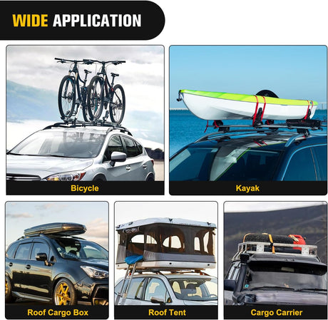 Roof Rack Cross Bars Fit for Subaru Crosstrek 2018-2023 & Impreza 2017 18 19 20 21 22 2023 Aluminum Rails Crossbars with Rubber Pad for Rooftop Cargo Carrier Kayak (Only Fit Raised Side Rails)