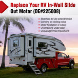 225008 RV Slide Out Motor Gear Housing BAL Accu-Slide R25076 | Replace for R25076-1 R25074 & R25075 400:1 Gear Ratio 13-Tooth Sprocket for Travel Trailer Camper