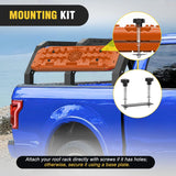 Off Road Traction Boards 4x4 Truck Jeep Recovery Tracks Mats Gear | Heavy Duty Tire Recovery Boards Mounting Kit With Round and Square Jack Lift Base for Truck Jeep SUV Mud Sand Dunes Snow