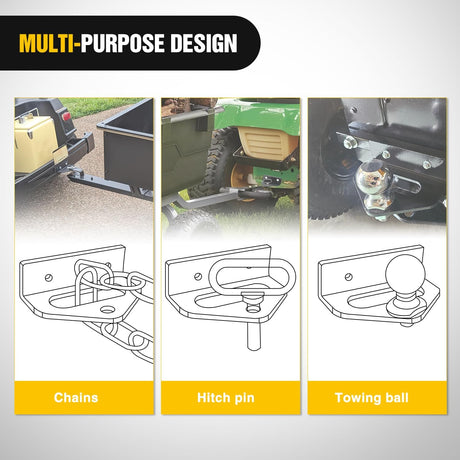Heavy Duty Bolt on Tow Hitch 093-1000-00 093-1000-98 Compatible with Bad Boy Mowers MZ MZ Magnum ZT CZT Maverick Orange