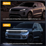 LED Hood Light Strip, 79Inch Flexible Car Hood Light Waterproof Dynamic Startup Daytime Running Light for Cars, SUVs, Trucks, White