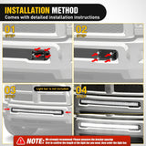 Hidden Bumper Mounting Brackets for 2010-2020 Dodge Ram 2500 3500 | Designed for 40 Inch Single Double Row Curved LED Light Bar,Heavy-Duty Steel,Front Lower Hidden Bumper Brackets