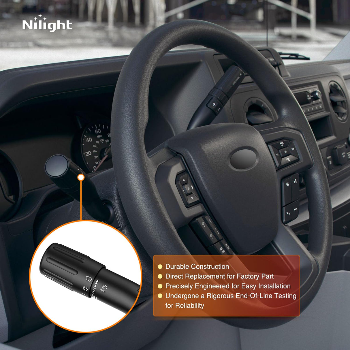 Turn Signal Switch Compatible with 2008 2009 2010 Ford F250 Super Duty F350 Super Duty F450 Super Duty F550 Super Duty 2009 Ford F350 Windshield Wiper Combination Switches