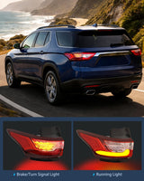 Taillight Assembly Compatible with 2018 2019 2020 2021 Chevy Traverse LED Outer Tail Light OE Style Rear Outer Lamp Replacement Driver Side