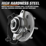 Front Wheel Bearing Hubs for Ford F-150 2005 2006 2007 2008 4WD | For 2005-2008 Ford Lobo and 2006-2008 Lincoln Mark LT, Direct Replacement, Smooth & Quiet Operation-2Pack