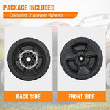 Lawn Mower Wheels Replacement 8 Inch 42710-VR8-N00ZA Assembly, Honda Lawnmower Rear Wheels Compatible with HRN216 Series for Self-Propelled Walk-Behind, 2-Pack