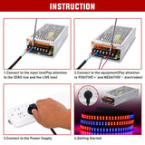 AC 110V/220V to DC 12V Voltage Converter 10A 120W Power Supply | Switching Power Supply Adapter Transformer Low Voltage Output LED Driver for LED Strip Light Radio CCTV Camera video System