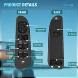 Power Master Window Switch w/Black Bezel for 2002-2010 Dodge Ram | 2002 2003 2004 2005 2006 2007 2008 2009 2010 Dodge Ram 1500 2500 3500 4500 5500 2001-2004 Dodge Dakota Durango 68171680AA