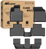 TPE Floor Mats for Volvo XC90 2016 2017 2018 2019 2020 2021 2022 2023 2024 2025 2026 (Only for Plug-in Hybrid Models) All Weather Custom Fit Heavy Duty Floor Liners
