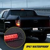 Third Brake Light for Ridgeline 2006-2014, Smoked Lens | for Ridgeline 2006 2005 2006 2007 2008 2009 2010 2011 2012 2013 2014, High Mount 3rd Stop Car Truck Rear Center Cab LED Lamp