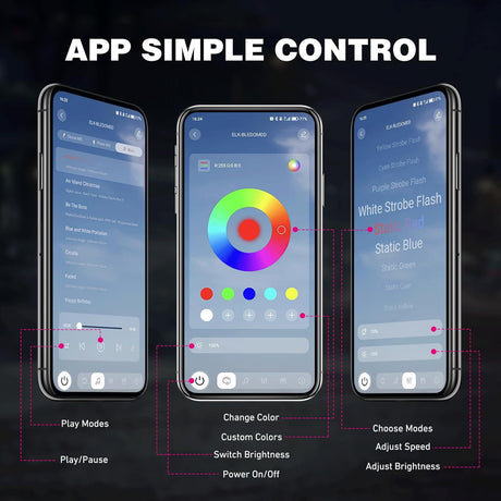 RGB Rock Lights RGB LED Rock Lights Kit 10 PCS 18LED Wide Angle Wheel Well Light with Remote & Bluetooth App Dual Control Multi Modes Underglow Multicolor Neon Pod for ATV UTV SUV Offroad Truck RZR Boat