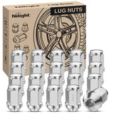 20PCS M12X1.5 Lug Nuts Compatible with 2001-2023 Ford Escape | for 2000-2018 Focus 2006-2020 Fusion, Honda Aftermarket Wheels One-Piece Solid Chrome Steel Wheel Nuts Replace