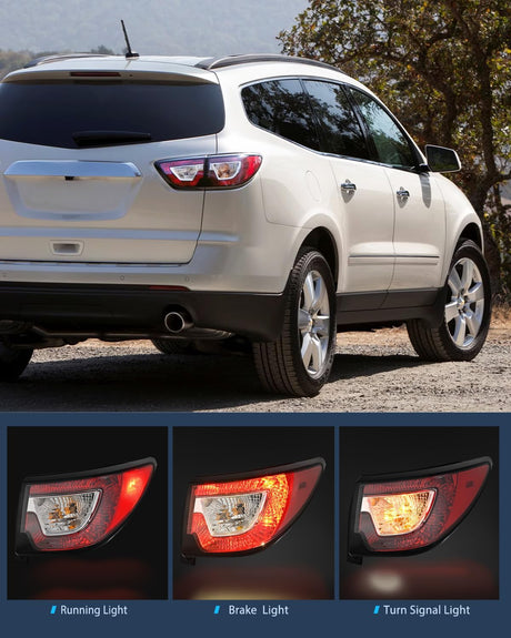 Taillight Assembly Compatible with 2013 2014 2015 2016 2017 Chevy Traverse Tail Light Replacement OE Style Passenger Side with Bulbs