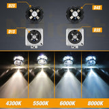 D4S HID Headlight Bulbs, 8000K Cool White D4S Bulb 35W High Low Beam Xenon Headlights Replacement, 2-Pack(NOT fit Halogen Headlight Assembly)