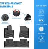 TPE Floor Mats for Hyundai Tucson PHEV (Plug-in Hybrid) 2022 2023 2024 2025 2026 All Weather Custom Fit Heavy Duty Floor Liners