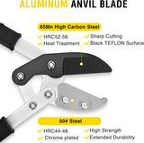 29.5 Inch Loppers Heavy Duty Tree Trimmer Sharp Anvil Blade Bypass Loppers up to 1.6 Inch Dia Cut Capacity Compound Action System Limb Branch Cutter Ideal for Tree Trimming Garden Maintenance