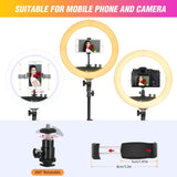 Ring Light with Tripod Stand, 14 Inch LED Ringlight Kit with Phone Holder Adjustable Color Temperature Circle Lighting, Led Photo Beauty Ring Lights for Camera for Vlog, Makeup, Video Shooting