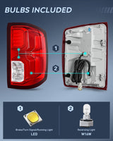 Taillight Assembly for 2016 2017 2018 Chevy Silverado 1500 | High Country Custom LS LT LTZ SSV WT LED Models Tail Light OE Style Rear Lamp Replacement Passenger Side