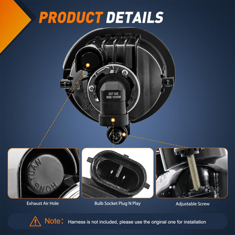 Fog Lights Assembly Compatible with 2003 2004 2005 2006 2007 2008 Toyota Matrix 2003-2008 Pontiac Vibe 2004-2010 Scion TC Clear Lens w/9006 12V 55W Bulbs