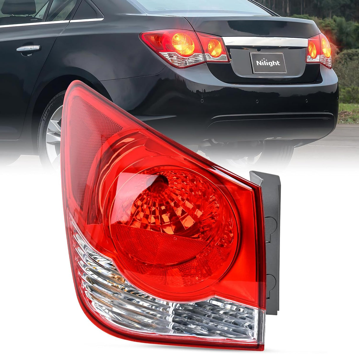 Taillight Assembly Compatible with 2011 2012 2013 2014 2015 Chevy Cruze 2016 Limited Outer Tail Light OE Style Rear Lamp Replacement Driver Side