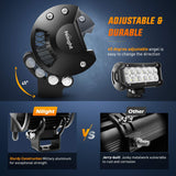 Led Pods 36w 6.5Inch 2800LM Flood Off Road Driving Fog Light Bar Work Lighting for Truck Tractor Pickup Boat SUV ATV UTV 4WD Car 4x4 Van Camper Motorcycle Dirt Bike Golf Cart 12V 24V