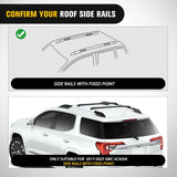 Roof Rack Cross Bars Compatible with GMC Acadia 2017 18 19 20 21 22 2023 with Side Rails, Adjustable Aluminum Less Wind Noise Car Crossbars for Cargo Carrier Luggage Box Kayak Tent Snowboard