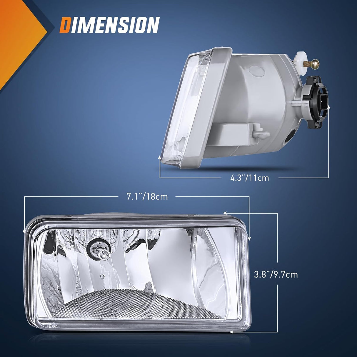 Fog Lights Assembly Compatible with 2007 2008 2009 2010 2011 2012 2013 2014 2015 Chevrolet Silverado Avalanche Tahoe Suburban GMC Sierra Yukon Cadillac Escalade Clear Lens