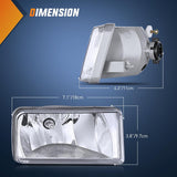 Fog Lights Assembly Compatible with 2007 2008 2009 2010 2011 2012 2013 2014 2015 Chevrolet Silverado Avalanche Tahoe Suburban GMC Sierra Yukon Cadillac Escalade Clear Lens