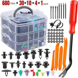 Accessories 725 Pcs Bumper Retainer Clips Car Push Retainer Kit