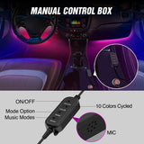 72Leds RGBIC Interior Light Strip APP RF Remote Control 4PCS Nilight