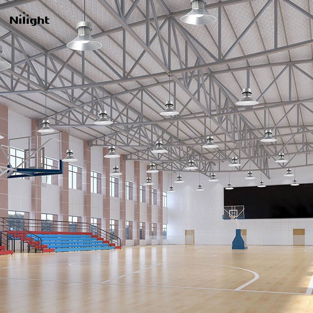 Lighting apparatus for sports arenas