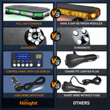 Roof Top strobe light 42 Leds Roof Top Green White Emergency Strobe Light Control Panel Magnetic Mount