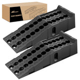 6.7Inch Lift Heavy Duty Truck Ramps 16000lb Capacity Portable Service Ramps Nilight