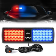 48 LED Red Blue Emergency Warning Strobe Lights