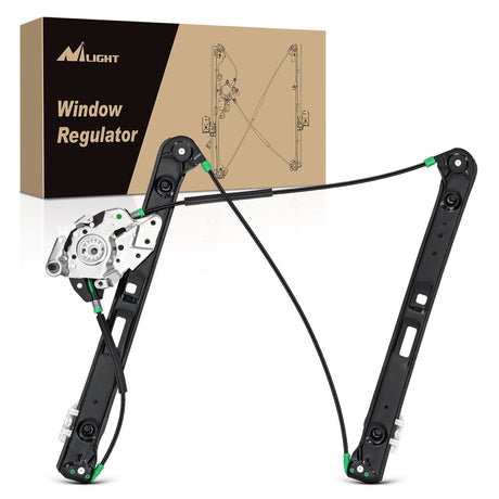 Nilight 740-485 Front Passenger Side Power Window Regulator,Compatible with BMW E46 323i 325i 325xi 328i 330i 330xi 1999 2000 2001 2002 2003 2004 2005