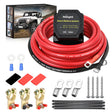 Nilight 12V 140AMP Dual Battery Isolator Kit with 6 AWG Power Cable Terminal Voltage Sensitive Relay Smart VSR Automatic Charger Disconnect for Truck Van RV ATV UTV Boat Can Am