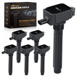 ignition coil pack 6pcs Ignition Coil Pack UF648 Fit for Jeep Dodge Chrysler 2011 2012 2013 2014 2015 2016 Grand Cherokee Wrangler Town&Country Avenge Challenger Charger Durango RAM1500 V6 3.6L