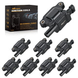 8pcs Ignition Coil Pack UF413 Fit for Chevy Silverado 1500 2500 HD Tahoe Suburban Avalanche Express Corvette Camaro Impala GMC Yukon Cadillac Escalade Pontiac 5.3 6.0L V8 Engine Nilight