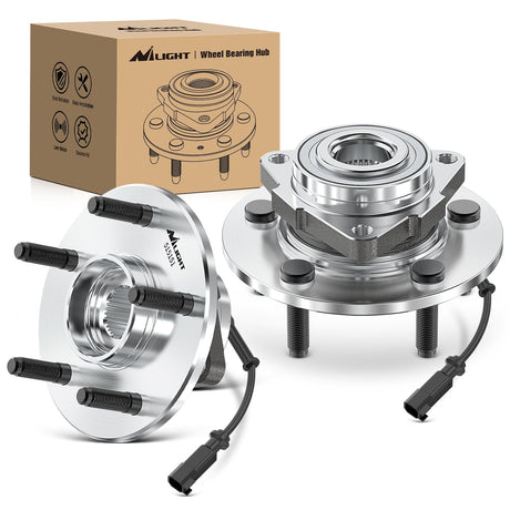 Motor Vehicle Parts Front Wheel Bearing Hubs for Dodge Ram 1500 2012 2013 2014 2015 2017 2018 Classic 2019, Wheel Bearing and Hubs Assembly Set Replacement with 5-Lug and ABS, OEM 515151