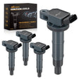 ignition coil pack 4pcs Ignition Coil Packs Fit for Toyota 2002 2003 2004 2005 2006 2007 2008 2009 Camry Highlander RAV4 Corolla Matrix Solara 2010 2011 2012 2013 2014 2015 Lexus Scion TC XB 2.4 2.0L OE# UF333 C1330 90919-02244