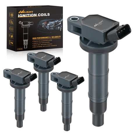 ignition coil pack 4pcs Ignition Coil Packs Fit for Toyota 2002 2003 2004 2005 2006 2007 2008 2009 Camry Highlander RAV4 Corolla Matrix Solara 2010 2011 2012 2013 2014 2015 Lexus Scion TC XB 2.4 2.0L OE# UF333 C1330 90919-02244