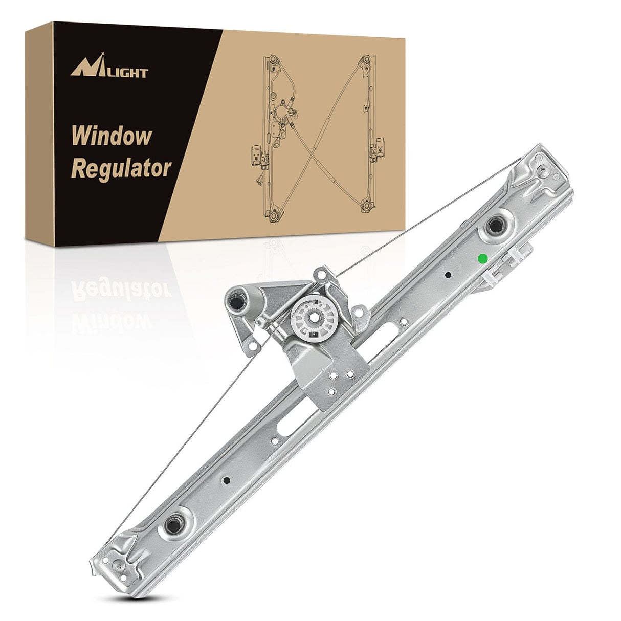 Nilight 740-480 Rear Driver Side Window Regulator with Motor, Compatible with 1999–2005 BMW E46 323i 328i 325i 325xi 330i 330xi (Sedan/Wagon Only), Power Window Lift Assembly, OE Replacement