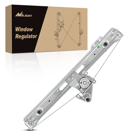 Nilight 740-481 Rear Passenger Side Window Regulator with Motor, Compatible with 1999–2005 BMW E46 323i 328i 325i 325xi 330i 330xi (Sedan/Wagon Only), Power Window Lift Assembly, OE Replacement