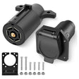 7Pin Male Female Trailer Adapter Plug Nilight
