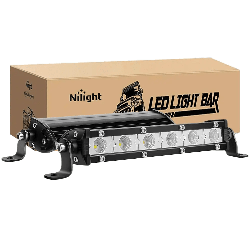 LED Light Bar 7" 18W 1530LM Ultra-Slim Flood LED Light Bar (Pair)