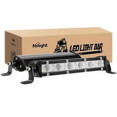 7 Inch 18W 1530LM Ultra-Slim Flood LED Light Bar (Pair)