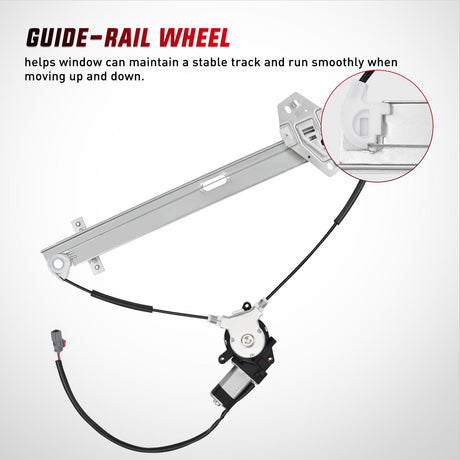 Nilight Power Window Regulator with Motor Assembly Replacement for Honda Pilot 2003 2004 2005 2006 2007 2008, Front Passenger Side, 748-130