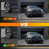 Accessories 2.4Inch Rise Curb Ramps, Heavy Duty Rubber Driveway Threshold Shed Ramp for Sidewalk Cars Lawn Mower Wheelchairs Motorcycles, 3300lbs Load Capacity