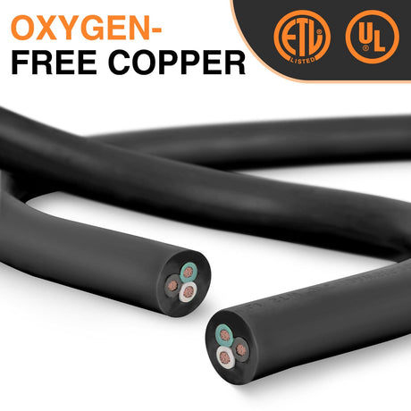 Nilight 50FT 30 Amp RV Extension Cord with Adapter 50Amp to 30Amp 125V Heavy Duty 10/3 Gauge Pure Copper STW Wire UL ETL Listed 3 Prong TT-30P TT-30R Weatherproof Suit for Generators Campers