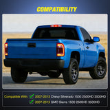 Third Brake Light Third Brake Light High Mount 3rd Brake Stop Reverse Cargo LED Lights Red Shell Compatible with Chevy Silverado GMC Sierra 1500 2500 3500HD 2007 2008 2009 2010 2011 2012 2013 Pickup Truck